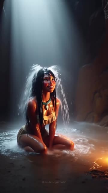 Pocahontas just tried to take shelter in a cave