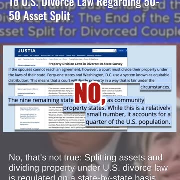 Fact Check: Trump Administration Did NOT Announce Or Change U.S. Divorce Law 50-50 Asset Split