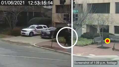 Individual seen carrying bag toward location of J6 pipe bomb 15 minutes before bomb found