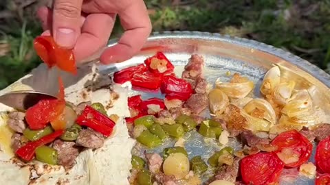 Roasted Beef Shank + Crispy Layered Pancake = Pure Outdoor Food Therapy 🥩🥞🔥 | Food Vlog
