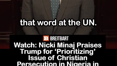 Nicki Minaj Praises Trump for ‘Prioritizing’ Christians in Nigeria in United Nations Speech