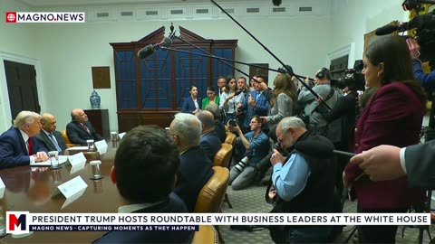 🇺🇸 President Trump Hosts Roundtable with Business Leaders at The White House [LIVE]