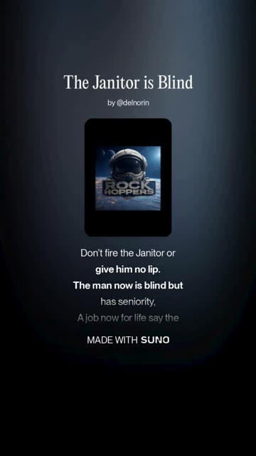 The Janitor is Blind