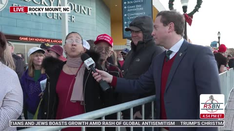 WATCH: The American People are Passionate as they Wait for the Rocky Mount Trump Rally - 12/19/25