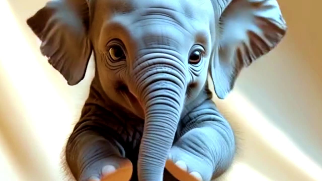 Cute Baby Elephant Playing On Human Hand #elephant #cuteanimals #animal #animallover #animalshorts