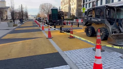 “Black Lives Matter Plaza” is being deconstructed in Washington DC.