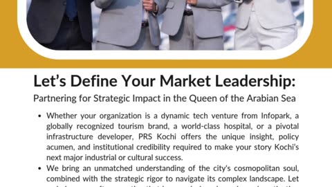 Kochi’s TOP PR Agency