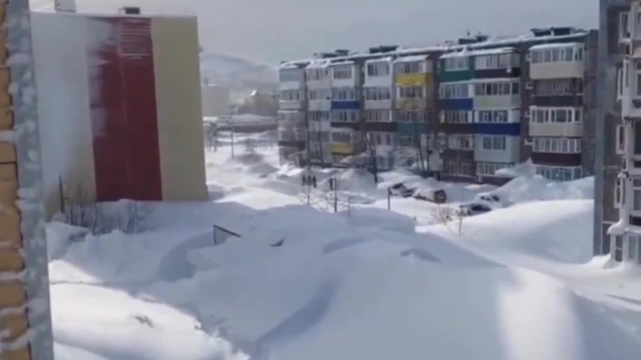 Record-breaking Snowfall, Kamchatka Peninsula, Russia