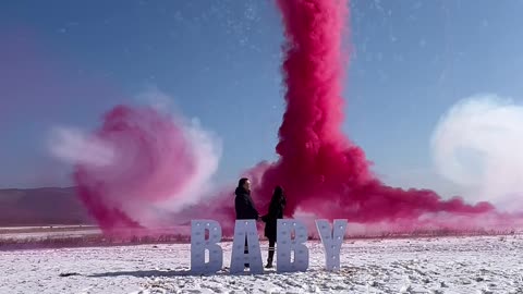 Epic Gender Reveal with Aerial Maneuvers and Fireworks