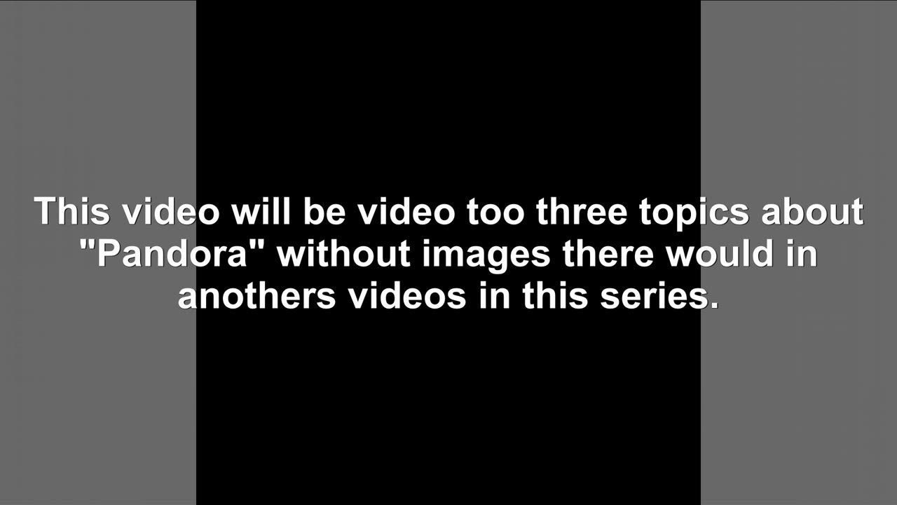 05.29."Pandora" in three topics