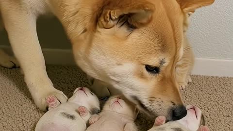 Kittens Cry for Mom and a Gentle Puppy Comforts Them