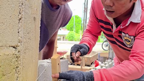 Wow...it turns out this is the skill of a senior, experienced building foreman...