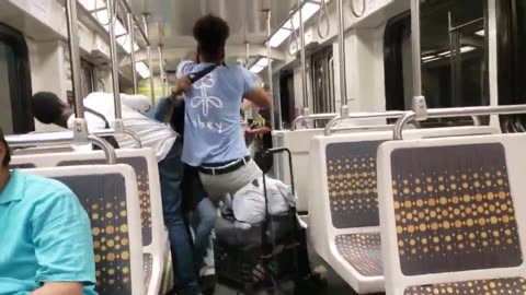 Usual suspects in Los Angeles subway.