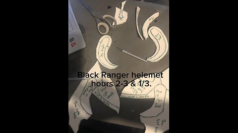 Black Ranger helmet part 3