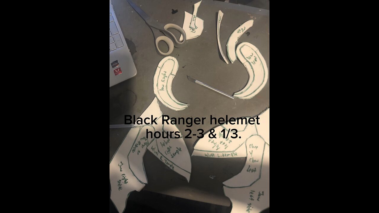 Black Ranger helmet part 3