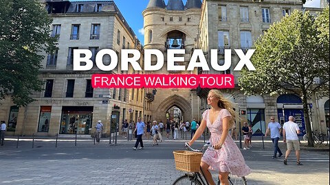 Bordeaux, France walking tour 4K 60 FPS | Amazing atmosphere, feels like a real escape 🌟