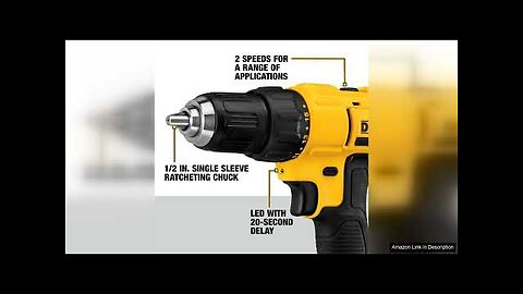 DEWALT 20V Max Cordless Drill/Driver Kit, Compact, 1/2-Inch (DCD771C2), Yellow Review