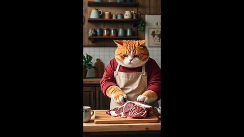 Cooking cat