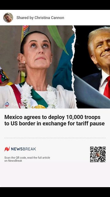 Politics Mexico agrees to deploy 10,000 troops to US border in exchange for tariff pause