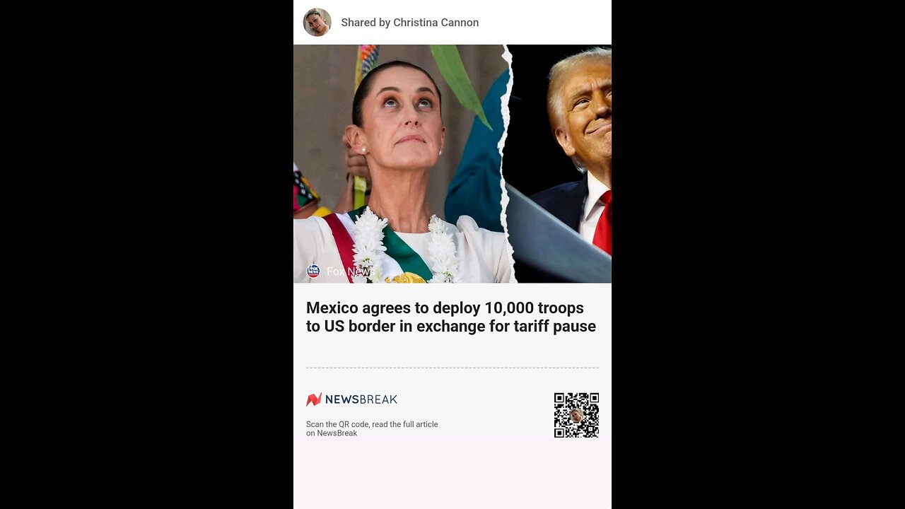 Politics Mexico agrees to deploy 10,000 troops to US border in exchange for tariff pause