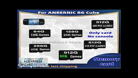 FOR ANBERNIC RG Cube Handheld Retro Game Console Memory Card SD Card Review