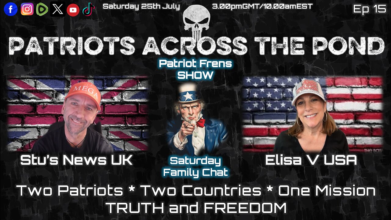 Patriots Across The Pond Family Saturday Chat with Stu & Elisa Ep 15