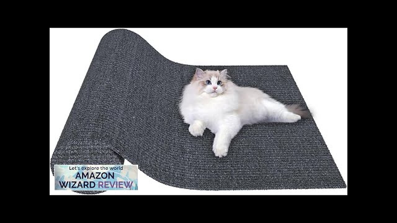 Cat Scratching Mat 78.7"x15.8" Trimmable Self-Aadhesive Cat Scratch Carpet Pad Replacement Review