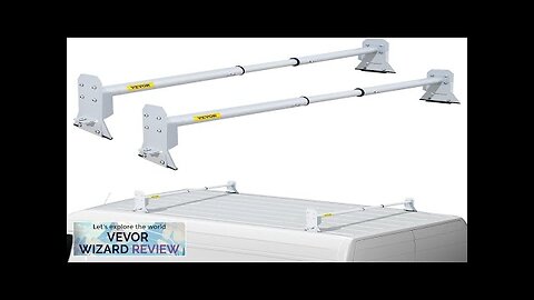 VEVOR Van Roof Ladder Rack 2 Bars 331 LBS Capacity 46.5"-68.1" Adjustable Review