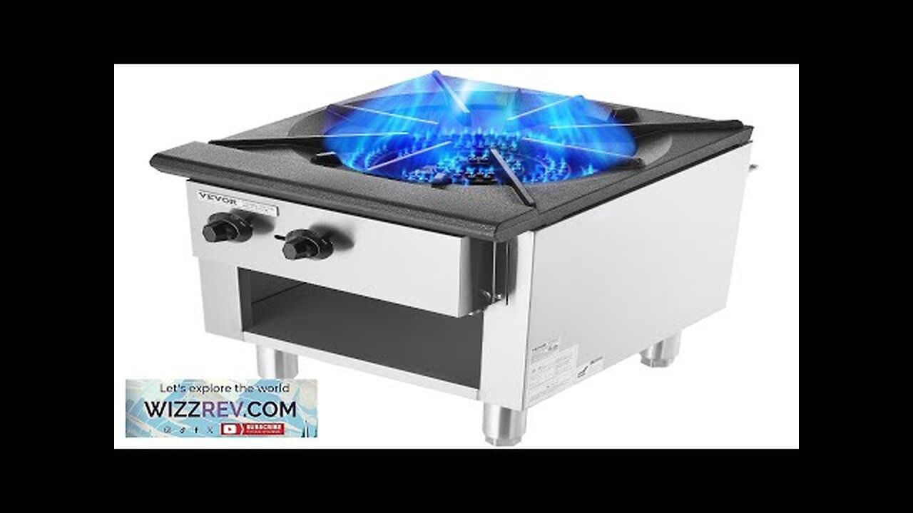 VEVOR Commercial Gas Range Stove 1 Burner Countertop Cooking Hot Plate Kitchen Review