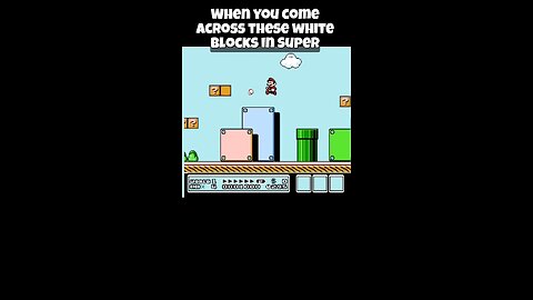 Use these white blocks in Mario 3