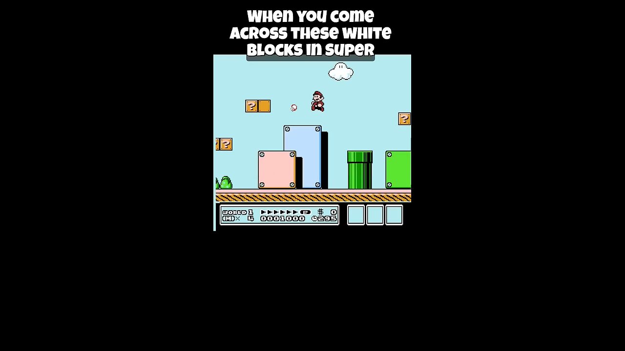 Use these white blocks in Mario 3