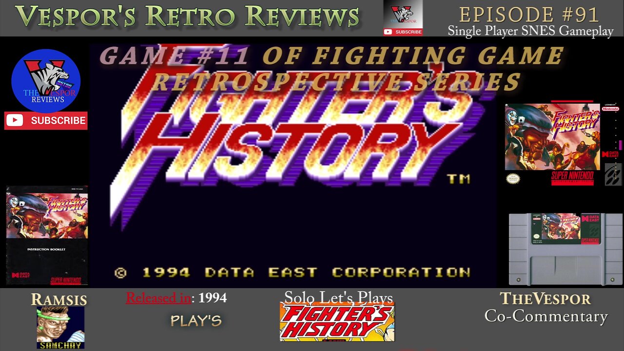 Fighter's History (SNES) | Samchay | Fighting Game Retrospective #11 | 🥊🥋🎮