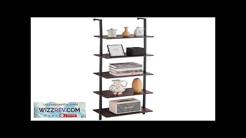 VEVOR Industrial Square Pipe Shelf 5 Tier 17.3x11.8in Wall-Mount for Bedroom Review