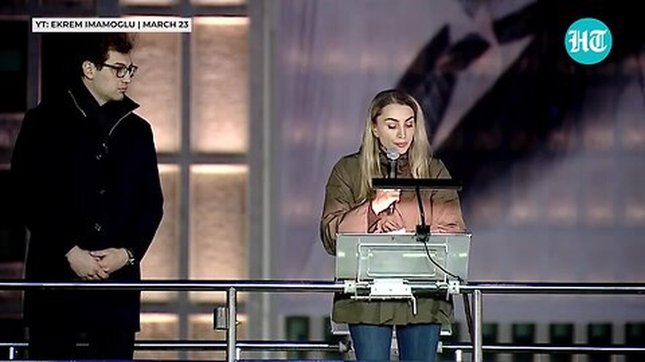 Full Speech Imamoglu's Wife Addresses Huge Protest As Erdogan Arrests Rival Istanbul Mayor Turkey