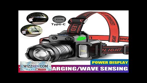 Super Bright T51 LED Sensor Headlamp USB C Rechargeable Headlight Led Head Review