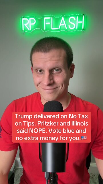 President Trump delivered on No Tax on Tips but JB Pritzker and Illinois said NOPE.