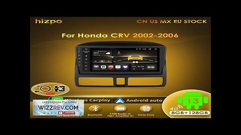 Hizpo 2din Android Auto Radio For Honda CR-V 2 CRV 2002-2006 Car Review