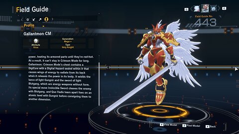 gallantmon CM all digivolution/de-digivolution/profile Digimon Story Time Stranger