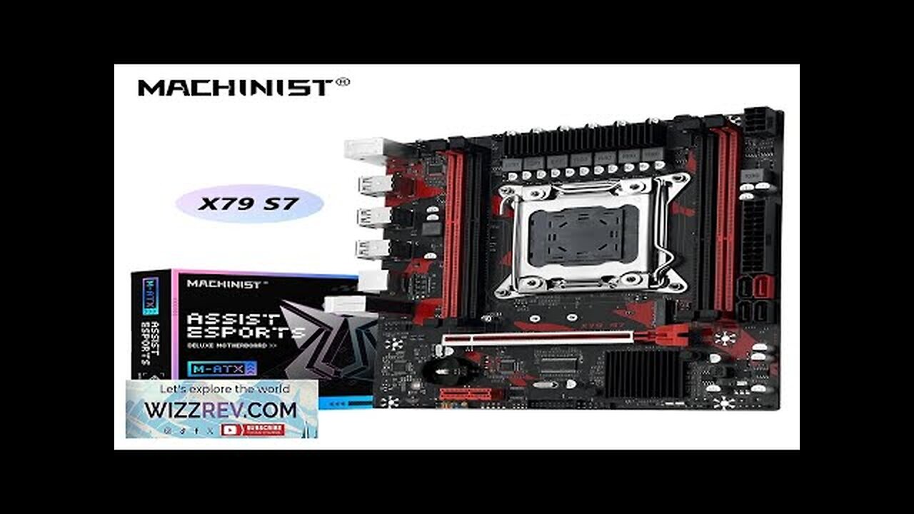 MACHINIST X79 S7 Motherboard Support Intel Xeon E5 v1&v2 LGA 2011 CPU Review