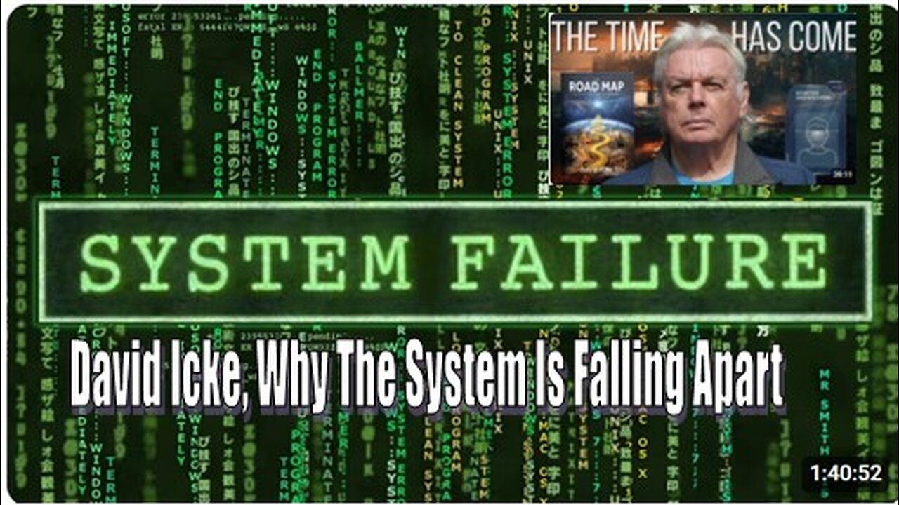 David Icke, Why The System Is Falling Apart!