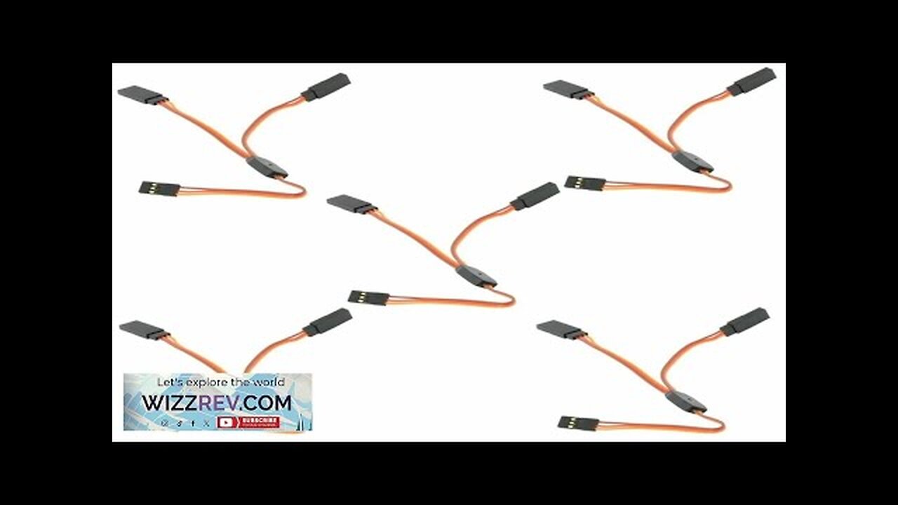 Jumbo Scitec 5 Prolunghe Per Servo Twisted Da 90 Cm (3 Piedi) 20AWG - Compatibili Con JR/Hitec, Con Clip Actitube 6 Mm
