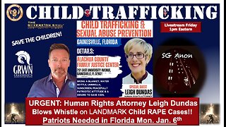 URGENT: Human Rights Atty Leigh Dundas Blows Whistle on CRITICAL Child Rape Cases in Florida on J6!