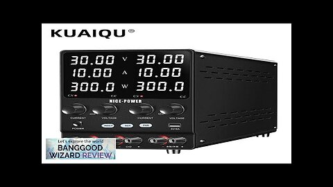 KUAIQU NICE POWER SPS-2KD Adjustable Dual-Channel Power Supply Series Parallel Independent Review