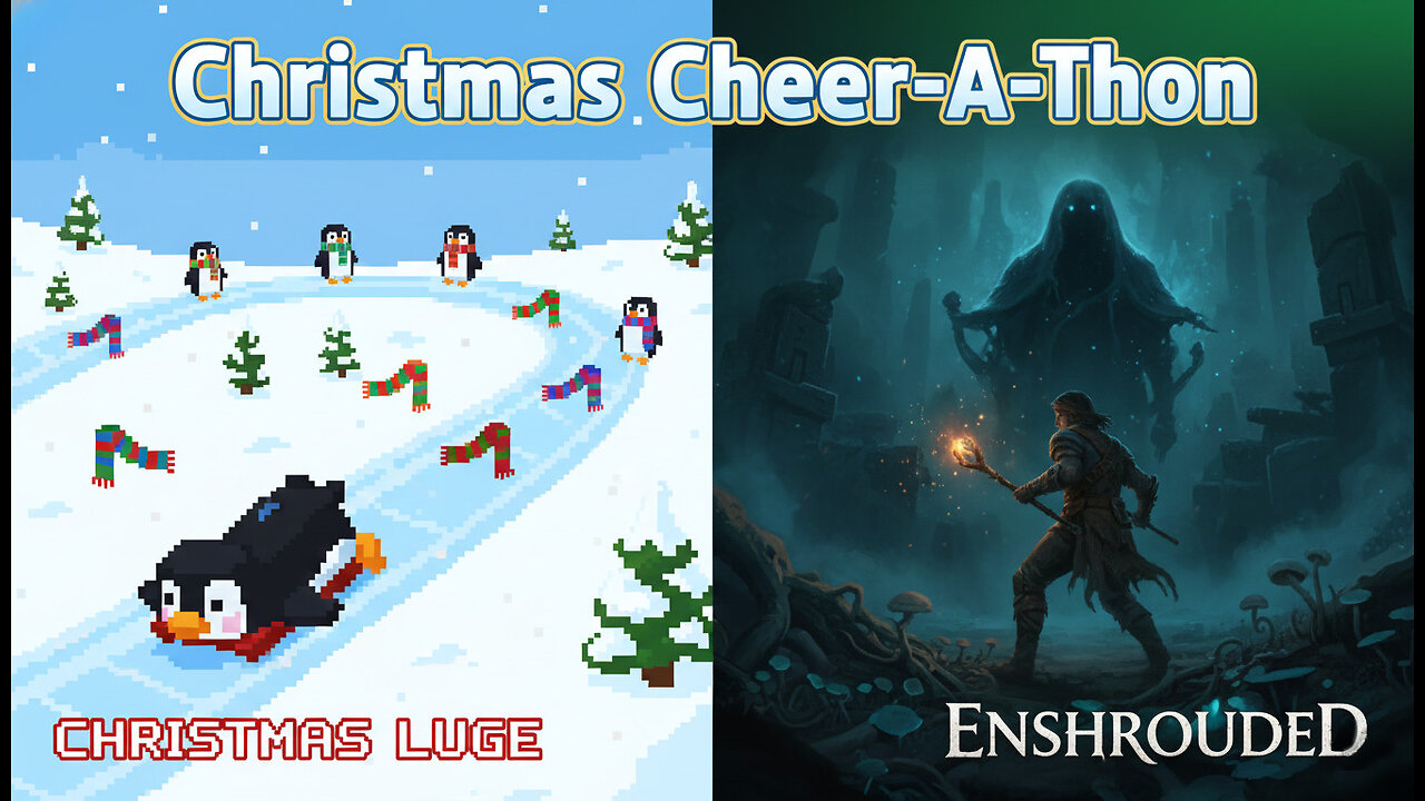 Playing Christmas Luge and then Enshrouded!