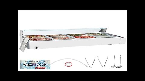 VEVOR Commercial Electric Food Warmer Countertop Buffet 8*8Qt with Glass Shield Review