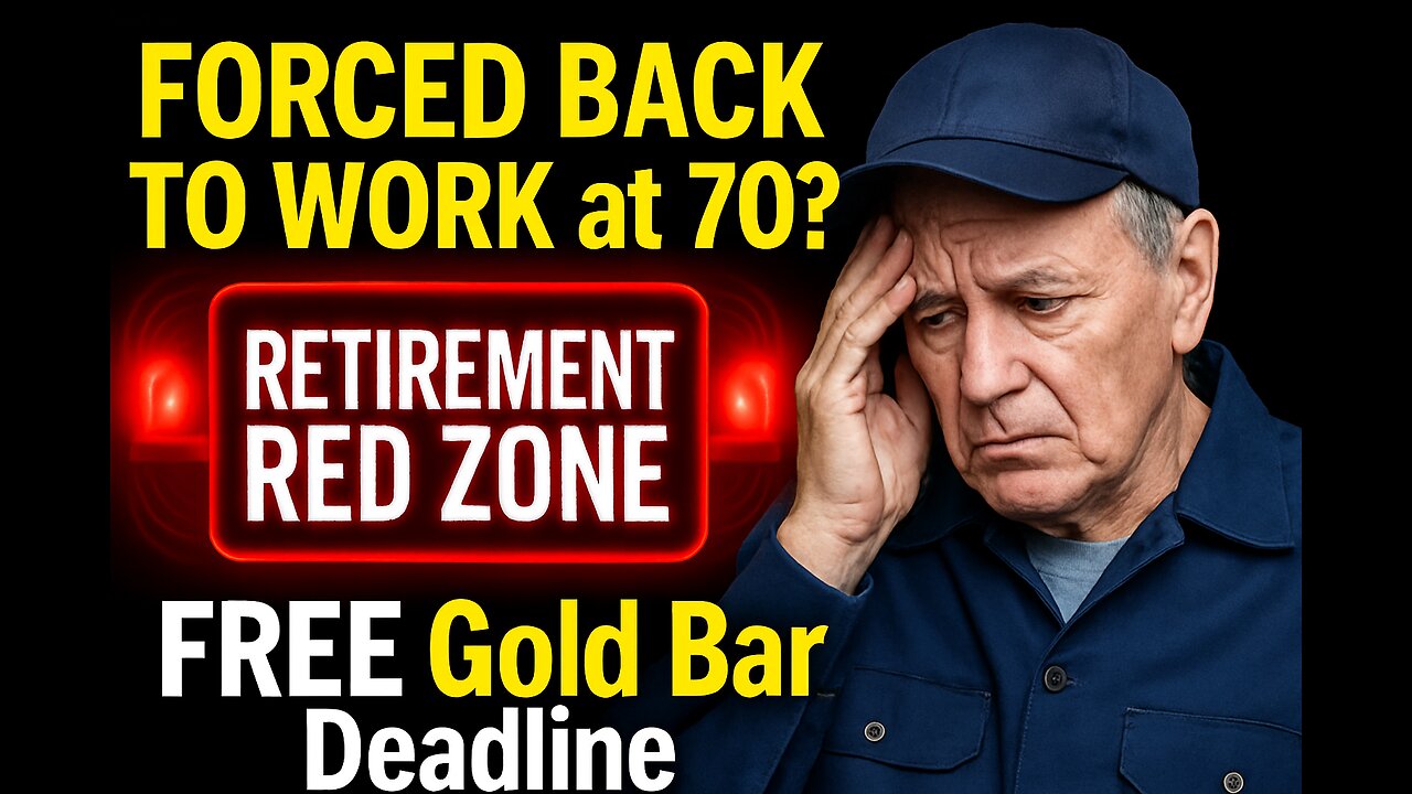 RETIREMENT RED ZONE: Avoid Being Forced Back to Work at 70. FREE Gold Bar Deadline.