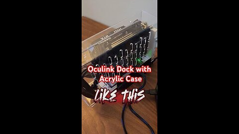 DIY OCuLink eGPU Dock Build: Acrylic Case/Mini PSU for a Powerful eGPU #shorts #egpu #oculink