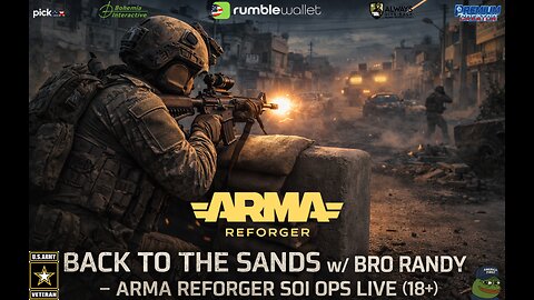 🪖💥BACK TO THE SANDS W/ BRO RANDY! ARMA REFORGER SOI OPS – OPEN SQUAD MIL-SIM MAYHEM (18+)