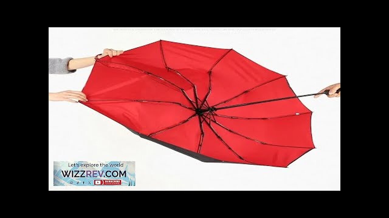 Sturdy Fully automatic 10 bone wind umbrella windproof sun proof wind Review