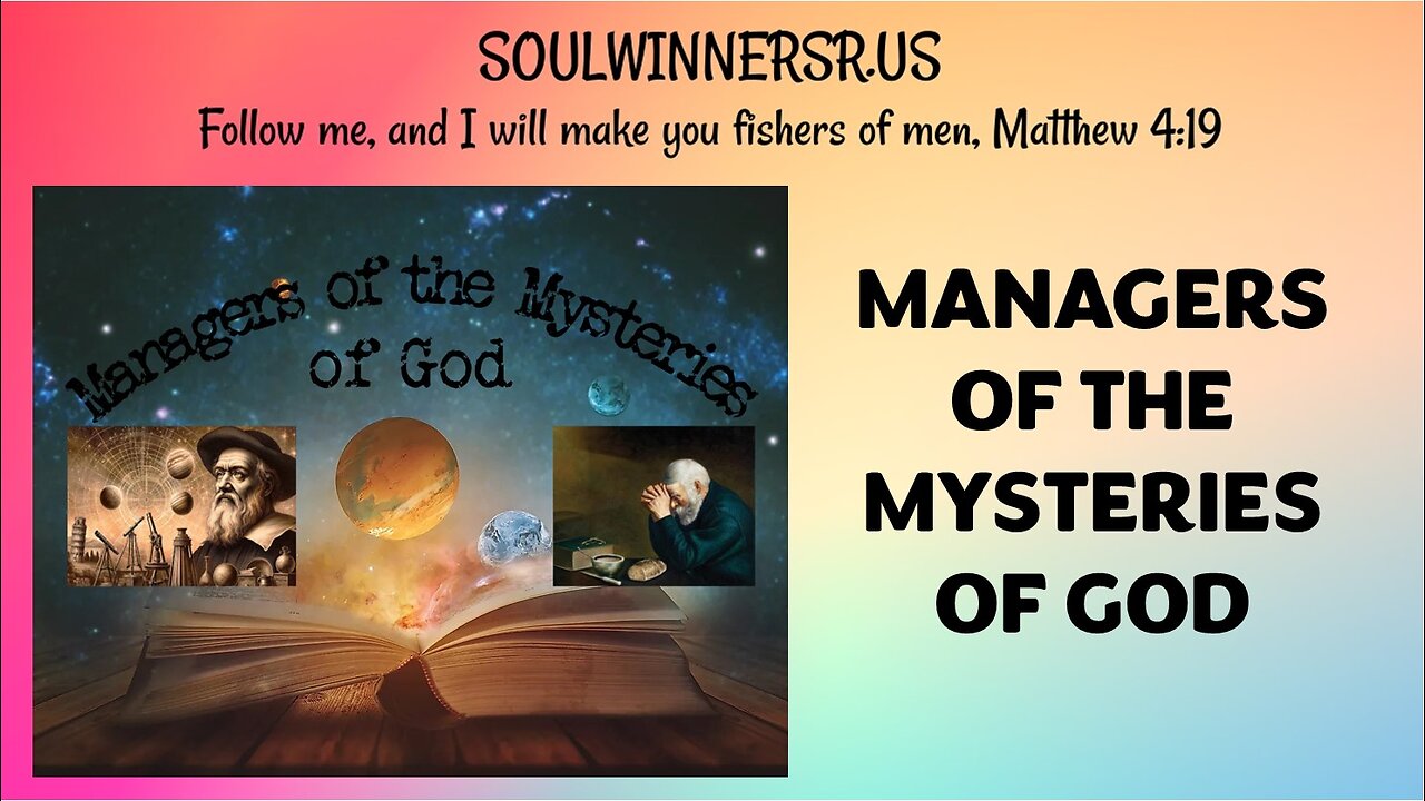 MANAGERS OF THE MYSTERIES OF GOD